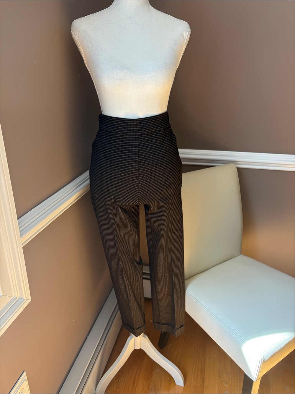 High-Waist Black Women's Pants